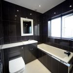 black bathroom sink bath toiler