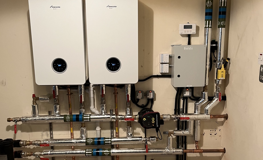 Cornerstone commercial heating installation